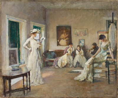 Probe im Atelier von Edmund Charles Tarbell