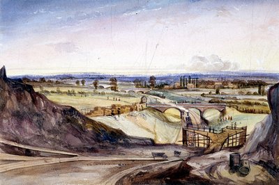 Gesamtansicht von Hampstead, London, 1837 von Edmund Marks