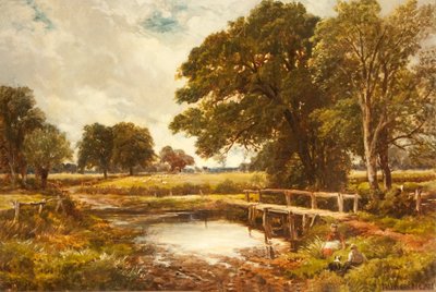 Ein Ford in Hampshire, 1891 von Edmund Morison Wimperis