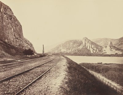 Eingang zur Donzère-Schlucht von Édouard Baldus