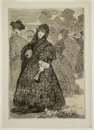 Im Prado von Edouard and Bracquemond Felix Joseph Auguste Manet