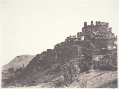 Schloss Murol in der Auvergne von Edouard Denis Baldus