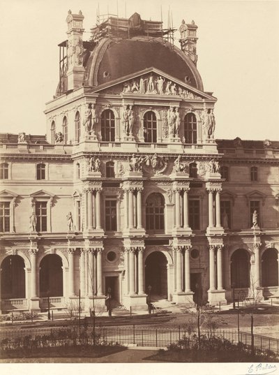 Ansicht des Louvre von Edouard Denis Baldus