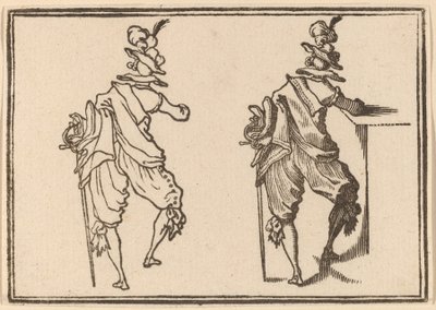 Mann mit Schwert von Edouard Eckman after Jacques Callot