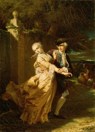 Lovelace entführt Clarissa Harlowe von Edouard Louis Dubufe