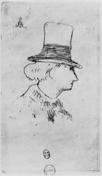 Baudelaire mit Hut von Édouard Manet