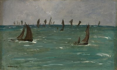 Boote in Berck-sur-Mer, 1873 von Édouard Manet