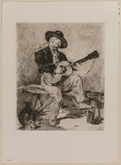Le Guitarrero, 1861 von Édouard Manet