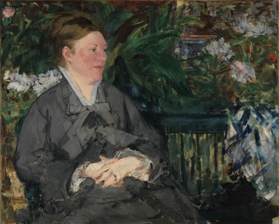 Madame Manet im Wintergarten von Édouard Manet