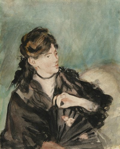 Porträt von Berthe Morisot, 1873-74 von Édouard Manet