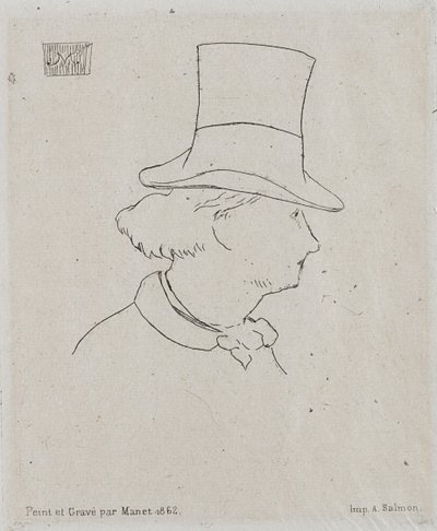 Porträt von Charles Baudelaire 1821-1867 von Édouard Manet