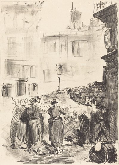 Die Barrikade (La barricade) von Édouard Manet