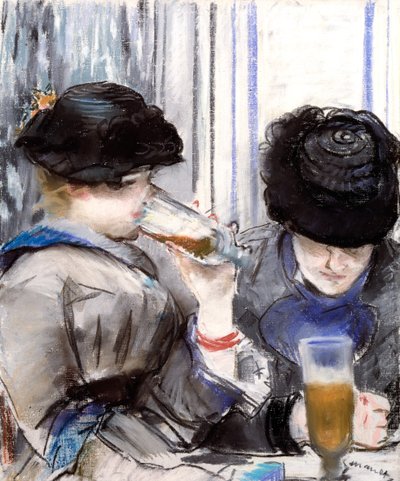 Frauen trinken Bier von Édouard Manet