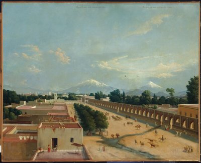 Aquädukt von Chapultepec von Edouard Pingret