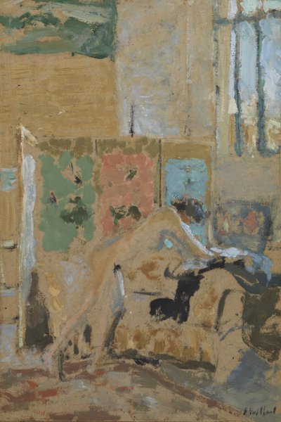 Innenraum mit einem Paravent, 1909-10 von Edouard Vuillard