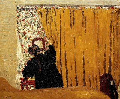 Der gelbe Vorhang von Edouard Vuillard