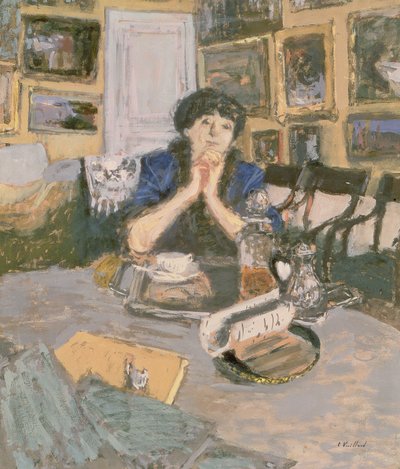 Madame Hessel mit einem Schal, 1911 von Edouard Vuillard