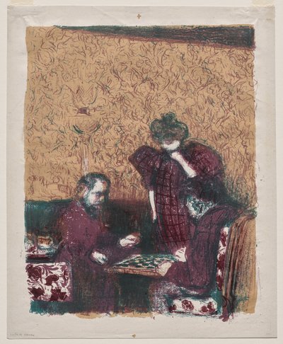 Das Dame-Spiel von Edouard Vuillard
