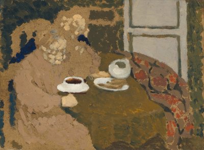 Zwei Frauen trinken Kaffee von Edouard Vuillard