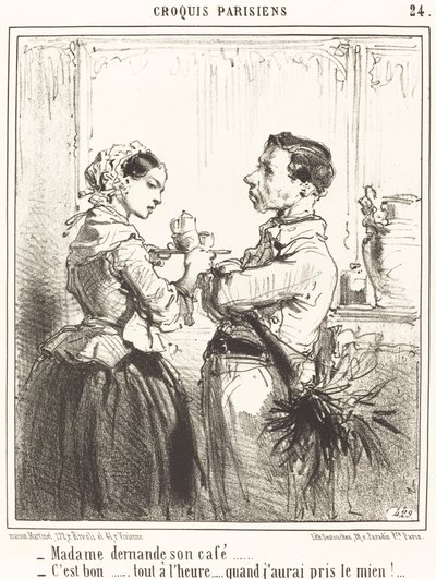 Madame verlangt ihren Kaffee von Edouard de Beaumont