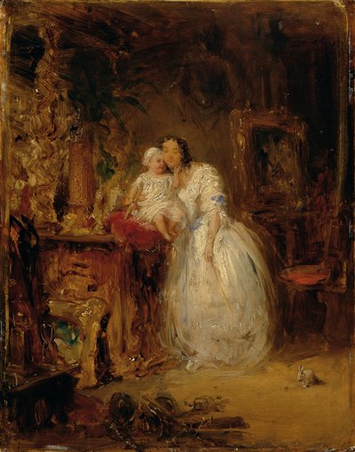 Gattin und Tochter des Künstlers von Eduard Ender