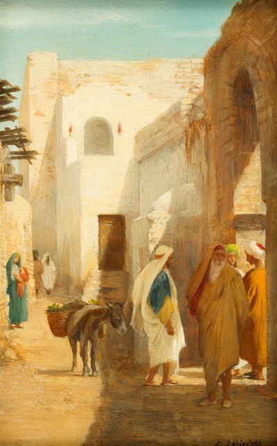 Orientalische Straßenszene von Eduard Lebiedzki