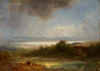 Schloss Starnberg mit Würmsee von Eduard Schleich der Ältere