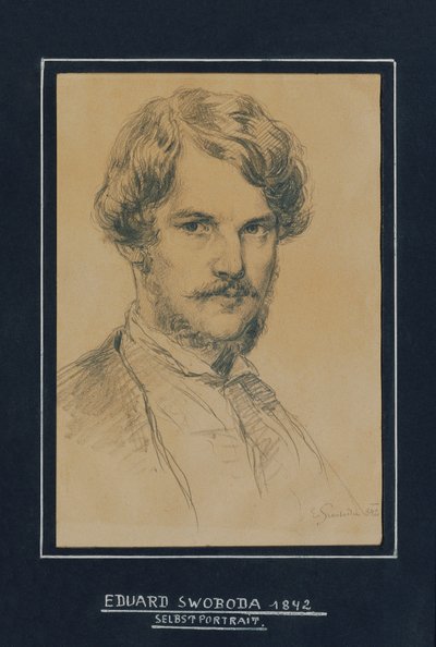 Selbstbildnis von Eduard Swoboda