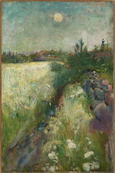 Blumenwiese bei Veierland von Edvard Munch