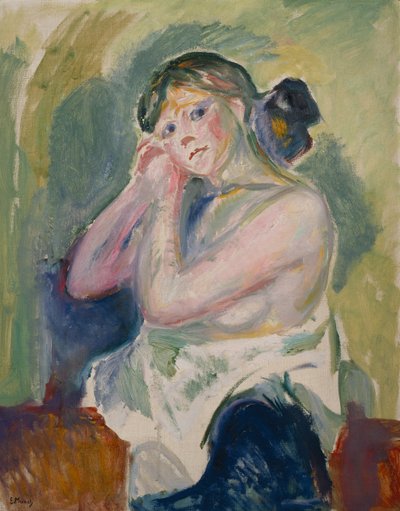 Halbnackt von Edvard Munch