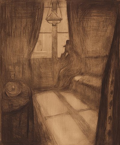 Mondschein. Nacht in Saint Cloud von Edvard Munch