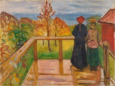 Auf der Veranda von Edvard Munch