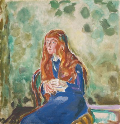 Porträt von Käte Perls von Edvard Munch