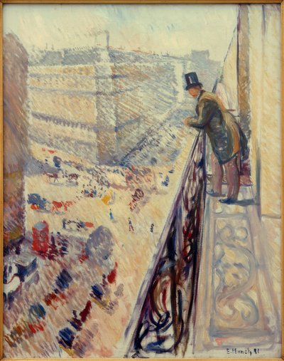 Rue Lafayette von Edvard Munch