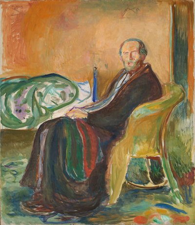 Selbstporträt mit der Spanischen Grippe von Edvard Munch