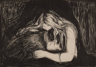 Vampir II von Edvard Munch