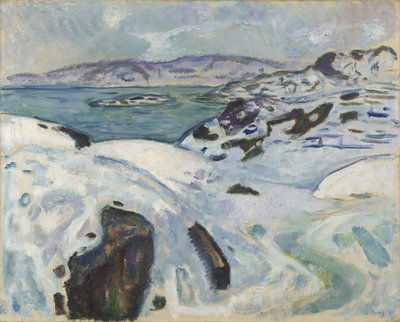 Winter am Fjord von Edvard Munch