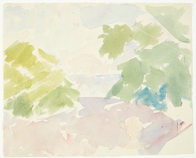 Farbstudie zum Langelinie-Bild von Edvard Weie