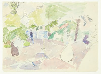 Farbstudie für das Langelinie-Bild von Edvard Weie