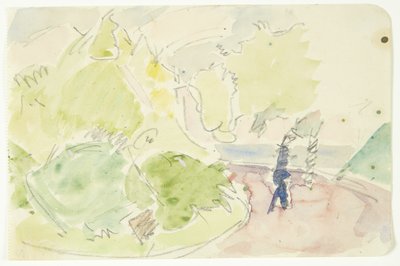 Farbstudie für das Langelinie-Bild von Edvard Weie