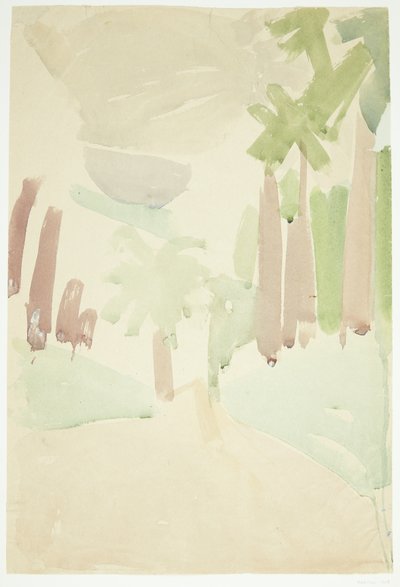 Landschaft mit Palmen, Südfrankreich von Edvard Weie