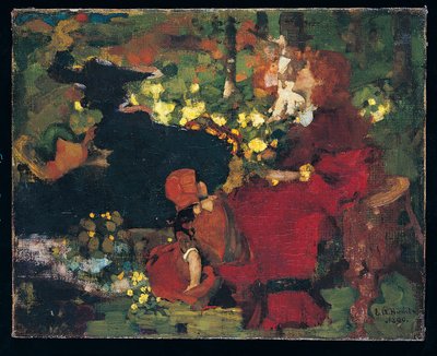 Ein Teich im Wald von Edward Atkinson Hornel