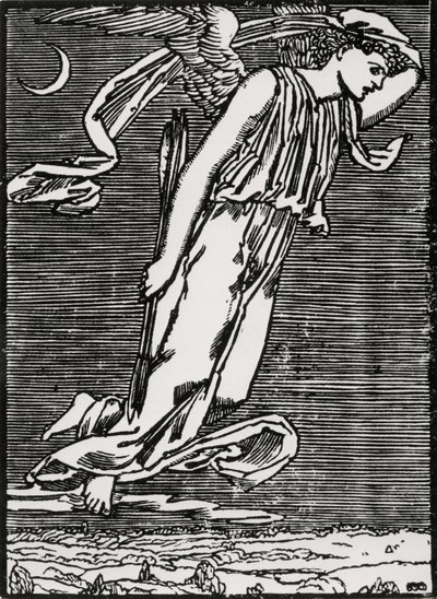 Psyche erwartet Amor von Edward Coley (after) Burne Jones