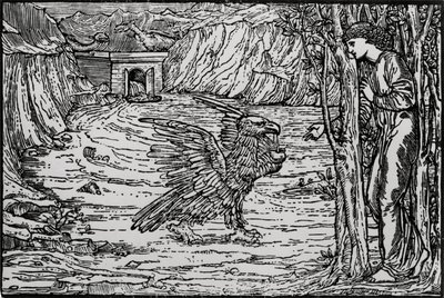 Das schwarze Wasser von Edward Coley (after) Burne Jones