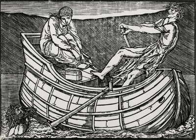 Der Kopf erhebt sich von Edward Coley (after) Burne Jones