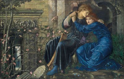 Liebe unter den Ruinen von Edward Burne Jones
