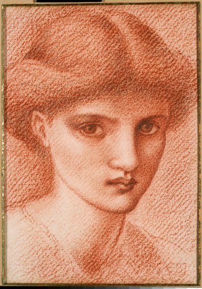 Studie eines Mädchens von Edward Burne Jones