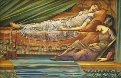 Die schlafende Prinzessin, ca. 1886-88 von Edward Burne Jones