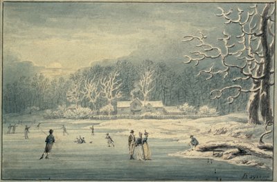 Hyde Park im Schnee von Edward Dayes