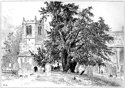 Kirche von Snitterfield, Snitterfield, Warwickshire, 1885 von Edward Hull